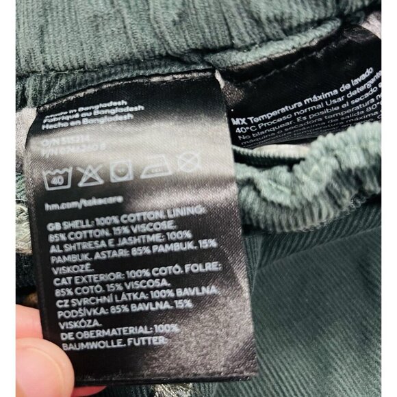 H&M Toddler Boy Set Knit Button Cardigan Lined Green Curdoroy Pants Size 2T - Picture 11 of 11